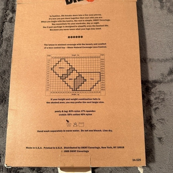 𝅺dkny‎ 2 pack essential sheer lace control taupe, size small pantyhose - Picture 2 of 3